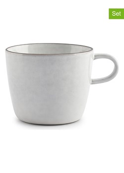 Salt and Pepper Kubki (4 szt.) "Fina" w kolorze biało-czarnym - 300 ml ze sklepu Limango Polska w kategorii Dzbanki i zaparzacze - zdjęcie 188973928