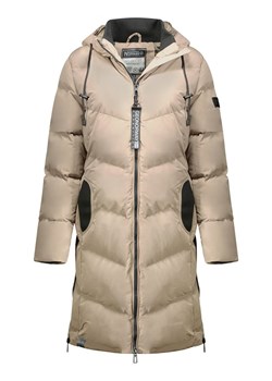 Geographical Norway Płaszcz zimowy "Bonus" w kolorze beżowym ze sklepu Limango Polska w kategorii Kurtki damskie - zdjęcie 188976368