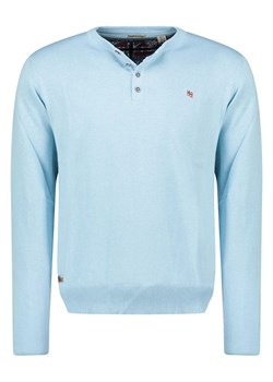 Geographical Norway Sweter "Fraser" w kolorze błękitnym ze sklepu Limango Polska w kategorii Swetry męskie - zdjęcie 188976556