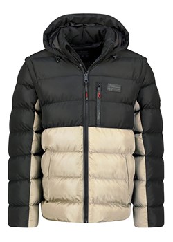 Geographical Norway Kurtka zimowa "Badamo" w kolorze beżowo-czarnym ze sklepu Limango Polska w kategorii Kurtki męskie - zdjęcie 188976638