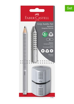 Faber-Castell 6-częściowy zestaw "Jumbo Grip" w kolorze srebrnym ze sklepu Limango Polska w kategorii Akcesoria biurowe - zdjęcie 188979506