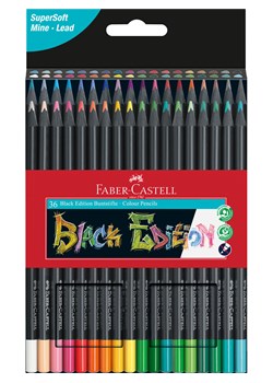 Faber-Castell Kredki (36 szt.) "Black Edition" ze sklepu Limango Polska w kategorii Zabawki - zdjęcie 188979537