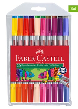 Faber-Castell Dwustronne flamastry (40 szt.) ze sklepu Limango Polska w kategorii Akcesoria biurowe - zdjęcie 188979559