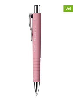 Faber-Castell Długopisy (2 szt.) "Poly Ball XB" w kolorze jasnoróżowym ze sklepu Limango Polska w kategorii Akcesoria biurowe - zdjęcie 188979605