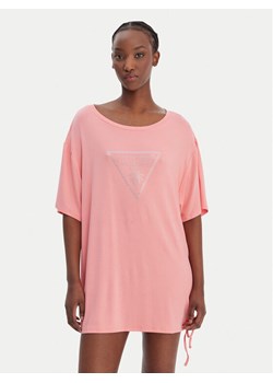 Guess T-Shirt E4GI00 K68D2 Różowy Oversize ze sklepu MODIVO w kategorii Bluzki damskie - zdjęcie 188979705