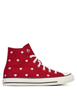 Converse Trampki Chuck Taylor All Star Hearts & Roses A19065C Czerwony ze sklepu MODIVO w kategorii Trampki dziecięce - zdjęcie 188979746