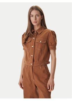 Guess Kurtka jeansowa W6GL08 W1804 Brązowy Regular Fit ze sklepu MODIVO w kategorii Kurtki damskie - zdjęcie 188979757