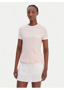 Guess T-Shirt V6GI08 K2975 Różowy Regular Fit ze sklepu MODIVO w kategorii Bluzki damskie - zdjęcie 188979769