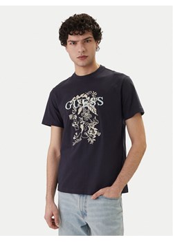 Guess T-Shirt M6GI17 K3038 Granatowy Regular Fit ze sklepu MODIVO w kategorii T-shirty męskie - zdjęcie 188979786