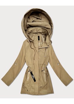 Cienka kurtka z podwijanymi rękawami Goodlookin piaskowa (KK60410-5#) ze sklepu goodlookin.pl w kategorii Kurtki damskie - zdjęcie 188980209