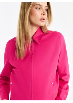 Mohito - Krótka kurtka z bawełny - fuksjowy ze sklepu Mohito w kategorii Kurtki damskie - zdjęcie 188980415