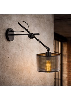 Czarny kinkiet z regulowanym ramieniem do czytania HAMILTON AŻUR ze sklepu Lysne w kategorii Lampy ścienne - zdjęcie 188980518