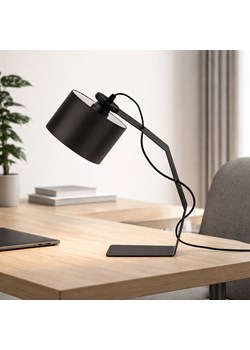 Lampa stołowa metalowa czarna HAGA ze sklepu Lysne w kategorii Lampy stołowe - zdjęcie 188980577