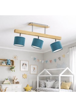 3-punktowa lampa sufitowa drewniana na belce HOLLYWOOD ze sklepu Lysne w kategorii Lampy wiszące - zdjęcie 188980587