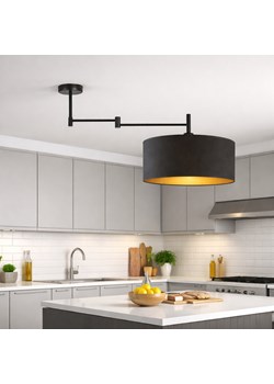 Czarna lampa sufitowa na wysięgniku do kuchni RANGUN GOLD ze sklepu Lysne w kategorii Lampy wiszące - zdjęcie 188980589