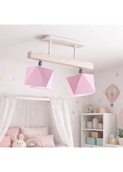 Regulowana 2 punktowa lampa sufitowa do pokoju dziecięcego ASTIR wykonana z drewna ze sklepu Lysne w kategorii Lampy wiszące - zdjęcie 188980607