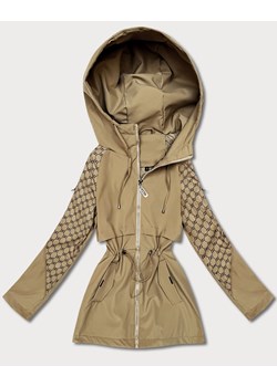 Damska kurtka z monogramem Goodlookin piaskowa (KK60412-4#) ze sklepu goodlookin.pl w kategorii Kurtki damskie - zdjęcie 188980615