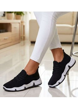 Czarne ażurowe wsuwane buty sportowe /H2 17271 W101/ ze sklepu Pantofelek24.pl w kategorii Buty sportowe damskie - zdjęcie 188980726