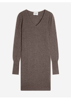 Perfect Cashmere Kaszmirowa sukienka "Joy" w kolorze brązowym ze sklepu Limango Polska w kategorii Sukienki - zdjęcie 188981989