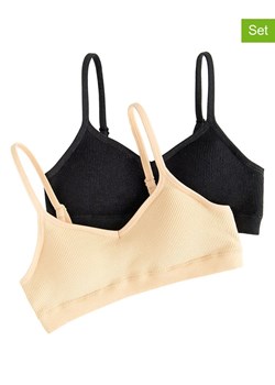 COOL CLUB Biustonosze (2 szt.) w kolorze czarnym i beżowym ze sklepu Limango Polska w kategorii Staniki dla dziewczynki - zdjęcie 188982299