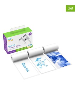 myFirst Rolki naklejek (3 szt.) "Blue Ink" w kolorze białym do aparatu - 360 x 5,7 cm ze sklepu Limango Polska w kategorii Zabawki - zdjęcie 188983369