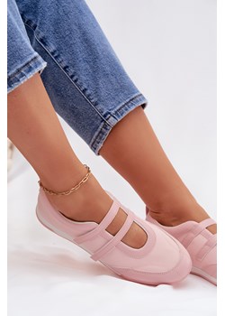 Damskie Baleriny W Sportowym Stylu Różowe Farvessa ze sklepu ZAZOO w kategorii Balerinki - zdjęcie 188985329