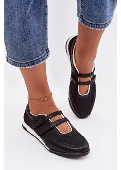 Damskie Baleriny W Sportowym Stylu Czarne Farvessa ze sklepu ZAZOO w kategorii Balerinki - zdjęcie 188985348