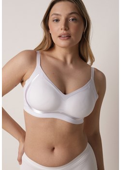 Biały Biustonosz z Usztywnianymi Miseczkami i Transparentną Wstawką Zeriga ze sklepu born2be.pl w kategorii Biustonosze - zdjęcie 188985569