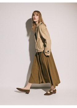 Reserved - Spódnica z wiskozą - oliwkowy ze sklepu Reserved w kategorii Spódnice - zdjęcie 188985738