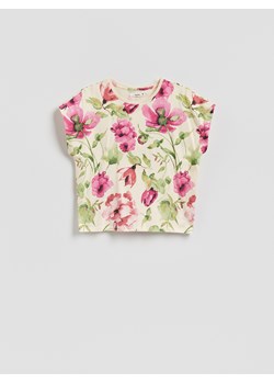 Reserved - T-shirt z raglanowym rękawem - wielobarwny ze sklepu Reserved w kategorii Bluzki damskie - zdjęcie 188985768