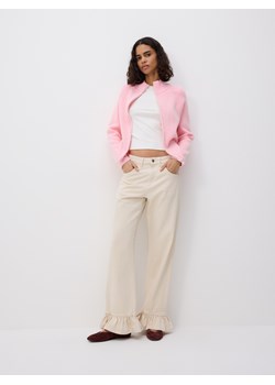 Reserved - Kardigan z zapięciem na zamek - różowy ze sklepu Reserved w kategorii Swetry damskie - zdjęcie 188985806