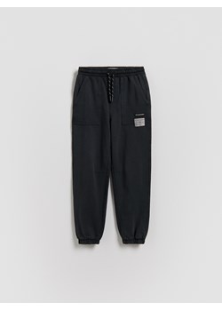 Reserved - Joggery z efektem sprania - czarny ze sklepu Reserved w kategorii Spodnie chłopięce - zdjęcie 188985957
