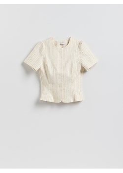 Reserved - Koszula z bufkami - złamana biel ze sklepu Reserved w kategorii Bluzki damskie - zdjęcie 188985985
