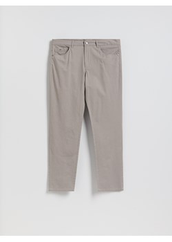 Reserved - Bawełniane spodnie slim fit - brązowy ze sklepu Reserved w kategorii Spodnie męskie - zdjęcie 188986288