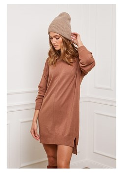So Cachemire Sukienka dzianinowa "Abufera" w kolorze karmelowym ze sklepu Limango Polska w kategorii Sukienki - zdjęcie 188986897
