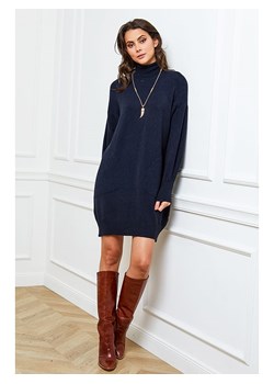 Joséfine Sukienka dzianinowa "Halof" w kolorze granatowym ze sklepu Limango Polska w kategorii Sukienki - zdjęcie 188987165