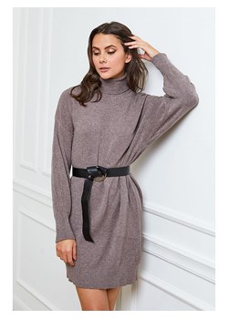 Joséfine Sukienka dzianinowa "Halof" w kolorze szarobrązowym ze sklepu Limango Polska w kategorii Sukienki - zdjęcie 188987175