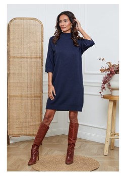 So Cachemire Sukienka dzianinowa "Major" w kolorze granatowym ze sklepu Limango Polska w kategorii Sukienki - zdjęcie 188987365