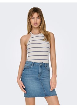 ONLY Top "Gemma" w kolorze biało-niebieskim ze sklepu Limango Polska w kategorii Bluzki damskie - zdjęcie 188988747