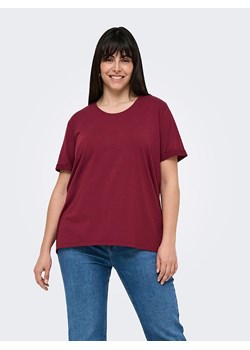 ONLY Carmakoma Koszulka w kolorze bordowym ze sklepu Limango Polska w kategorii Bluzki damskie - zdjęcie 188989006