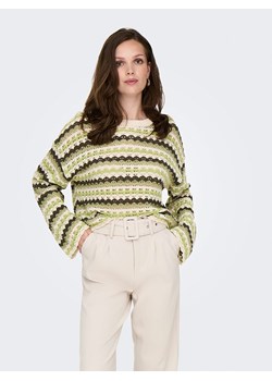 ONLY Sweter w kolorze zielono-beżowym ze sklepu Limango Polska w kategorii Swetry damskie - zdjęcie 188989157