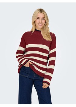 ONLY Sweter w kolorze czerwono-kremowym ze sklepu Limango Polska w kategorii Swetry damskie - zdjęcie 188989668