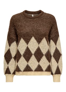 ONLY Sweter w kolorze brązowo-beżowym ze sklepu Limango Polska w kategorii Swetry damskie - zdjęcie 188989916