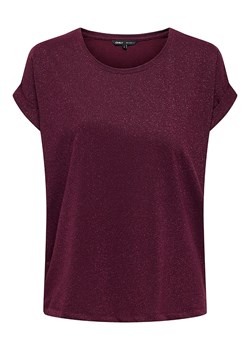 ONLY Koszulka w kolorze bordowym ze sklepu Limango Polska w kategorii Bluzki damskie - zdjęcie 188990196