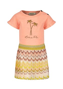 Like Flo Sukienka w kolorze jasnoróżowo-żółtym ze sklepu Limango Polska w kategorii Sukienki dziewczęce - zdjęcie 188991805