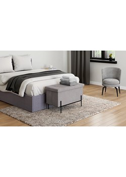 IDOMYA Essentials Ławka "Loan" w kolorze szarym ze schowkiem - 76 x 45 x 37 cm ze sklepu Limango Polska w kategorii Meble - zdjęcie 188993177