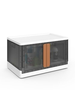 IDOMYA Essentials Skrzynka w kolorze szaro-białym - 72 l ze sklepu Limango Polska w kategorii Pojemniki kuchenne - zdjęcie 188993216