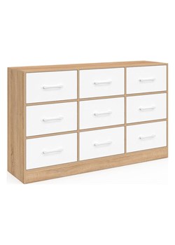 IDOMYA Essentials Komoda "Uma" w kolorze jasnobrązowo-białym - 113 x 79 x 30 cm ze sklepu Limango Polska w kategorii Meble - zdjęcie 188993415