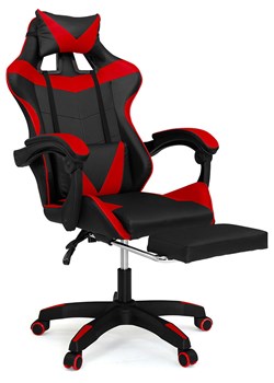 IDOMYA Essentials Krzesło biurowe w kolorze czerwono-czarnym - 60 x 117,5 x 64 cm ze sklepu Limango Polska w kategorii Meble - zdjęcie 188993579