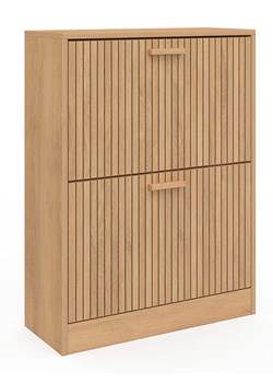 IDOMYA Essentials Szafka "Faustine" w kolorze jasnobrązowym na buty - 60 x 80 x 24 cm ze sklepu Limango Polska w kategorii Szafy - zdjęcie 188993676